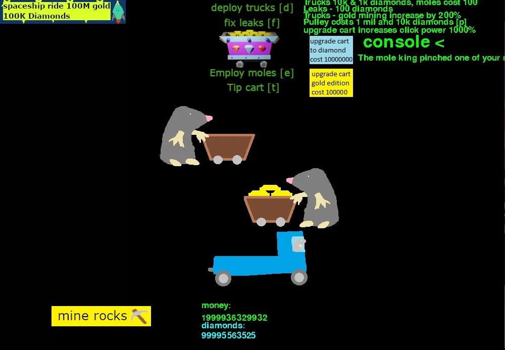 Изображение игры: mole mine rocks 0.15
