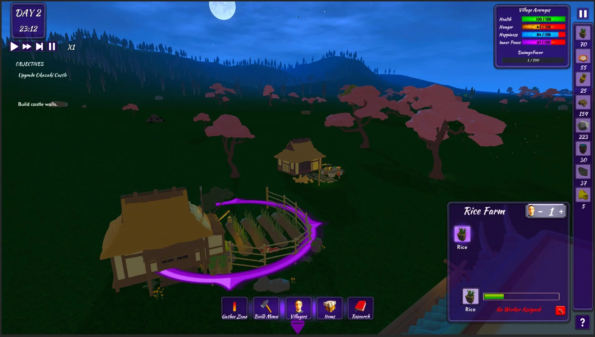 Изображение игры: Matsudaira's Myoshu: A Sengoku Village Simulator