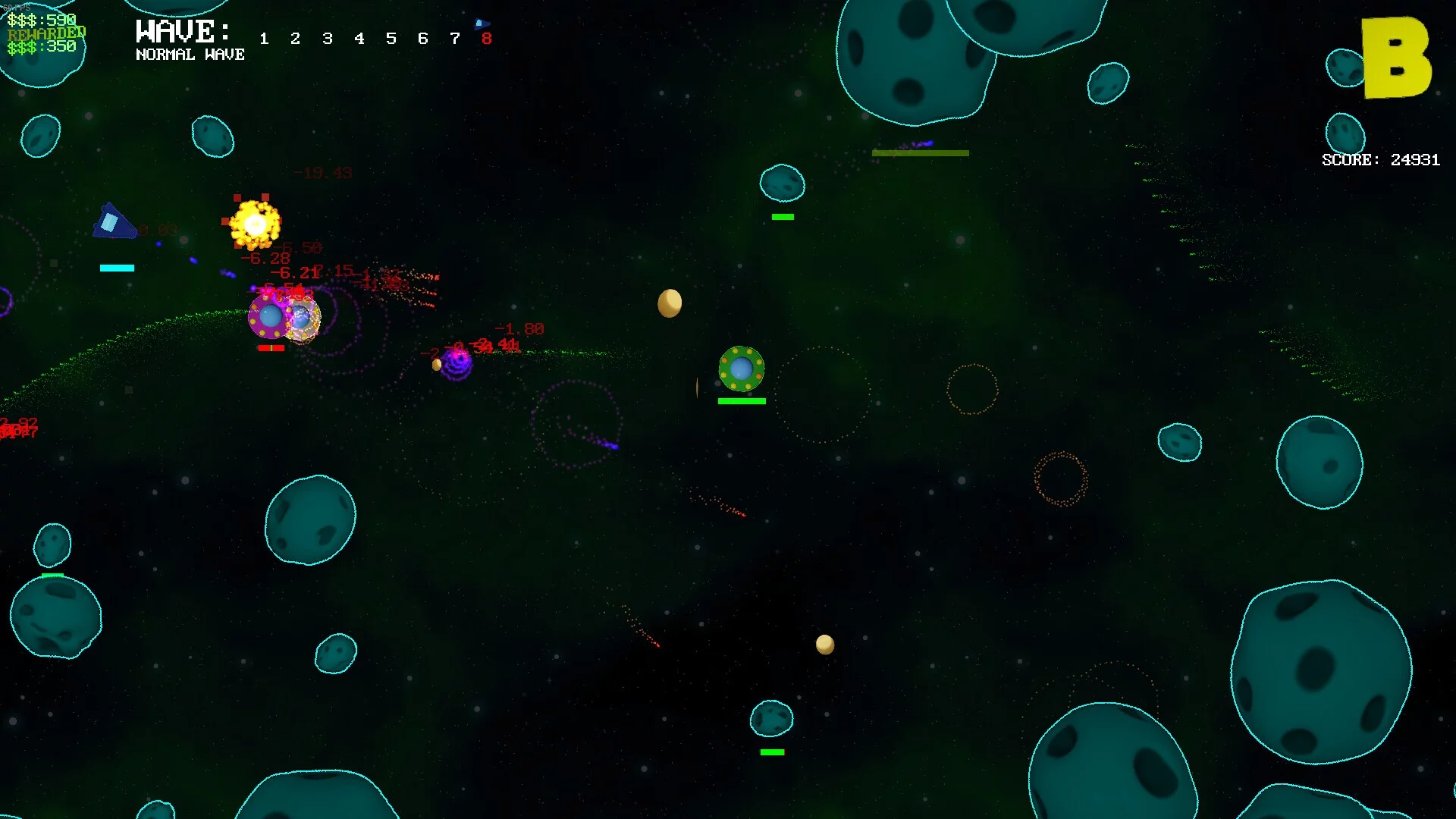 Изображение игры: Asteroids ++