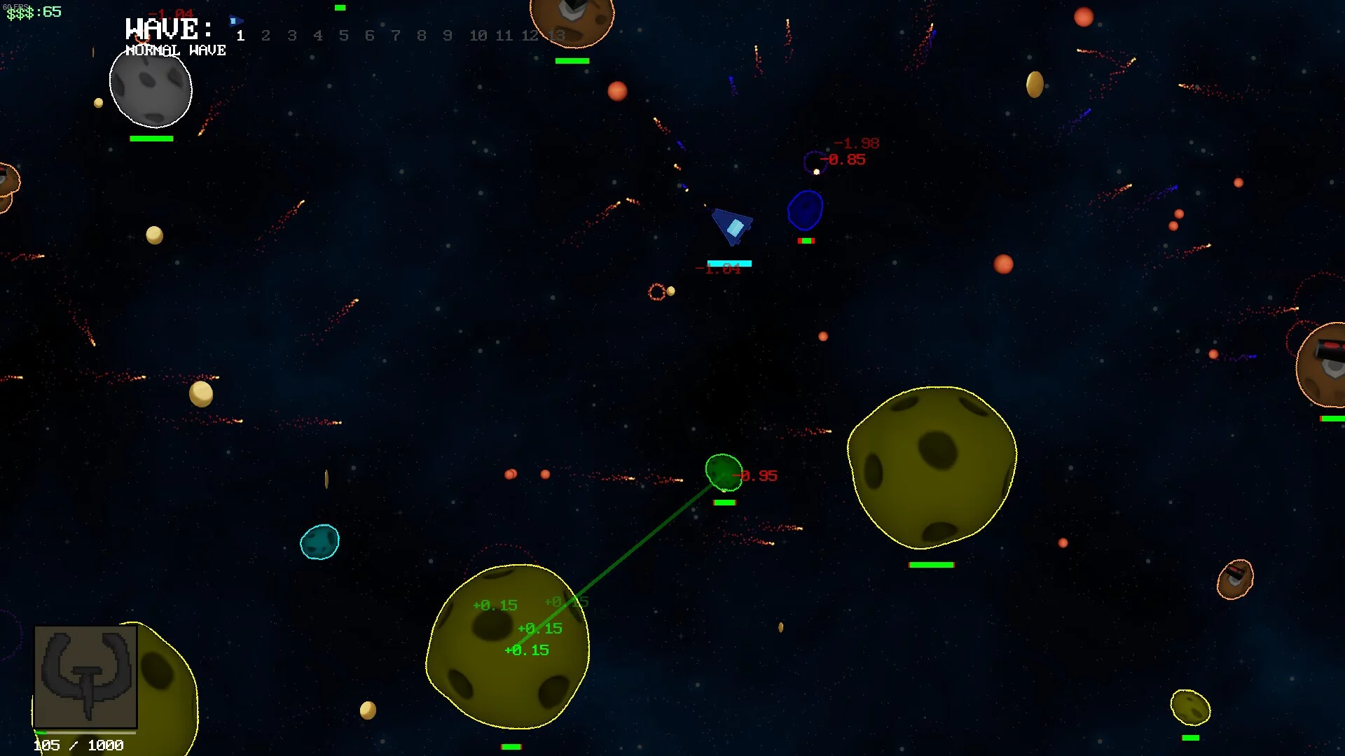 Изображение игры: Asteroids ++
