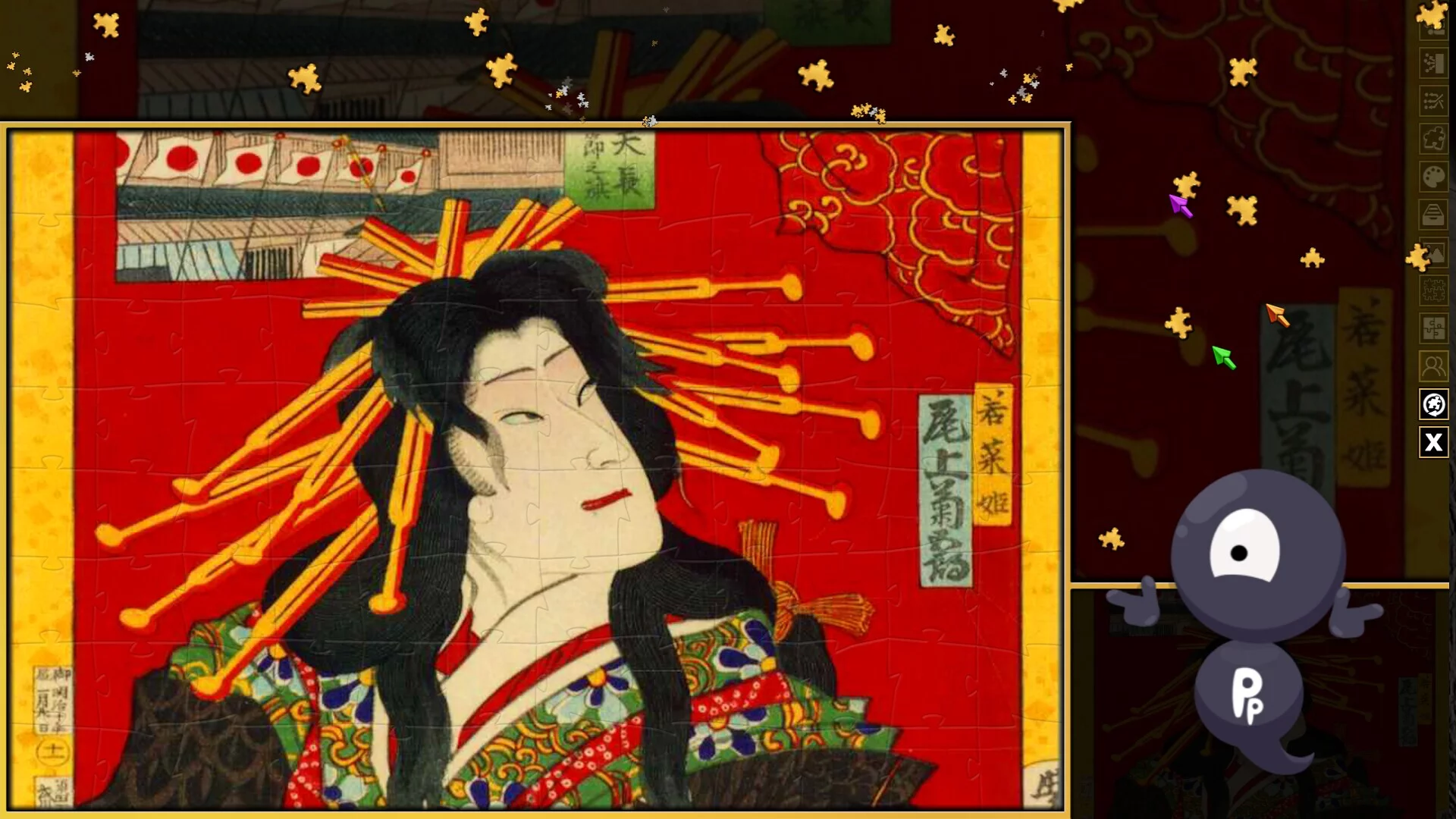 Изображение игры: Pixel Puzzles 3: Ukiyo-e Jigsaws