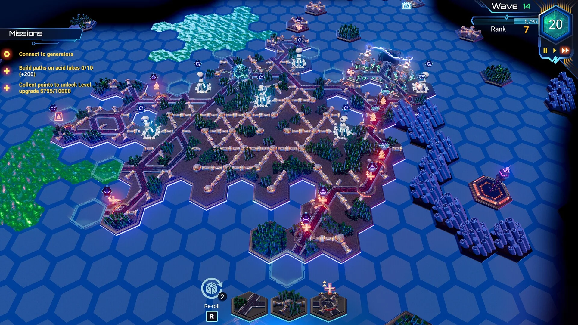 Изображение игры: HexaScape: Cyber Defense