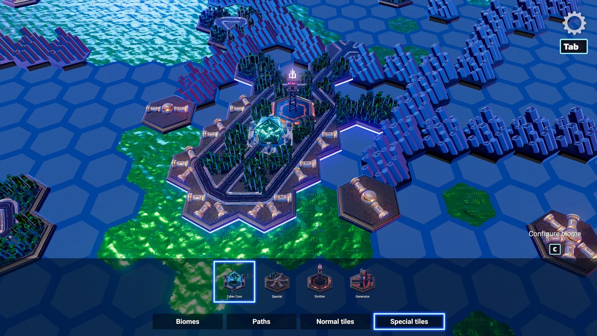 Изображение игры: HexaScape: Cyber Defense