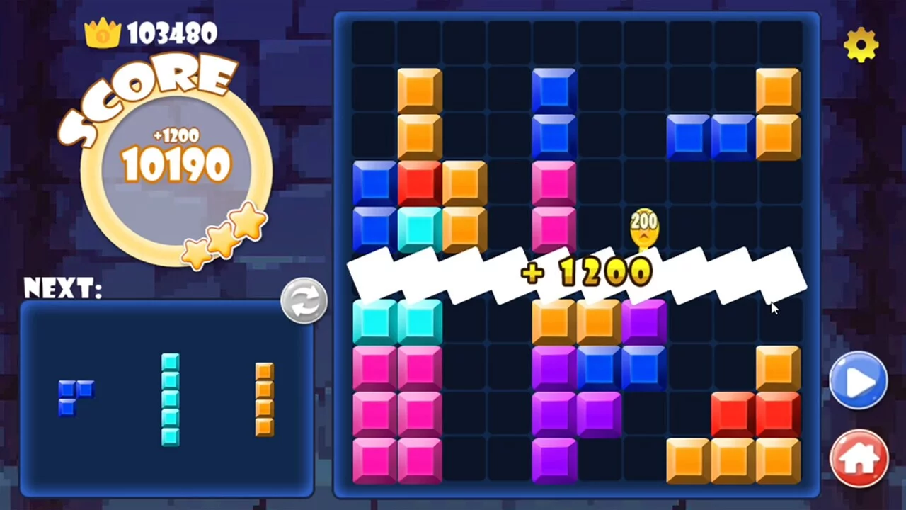 Изображение игры: Arena of block puzzle