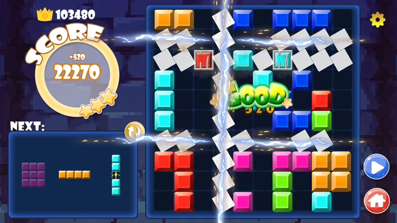 Изображение игры: Arena of block puzzle