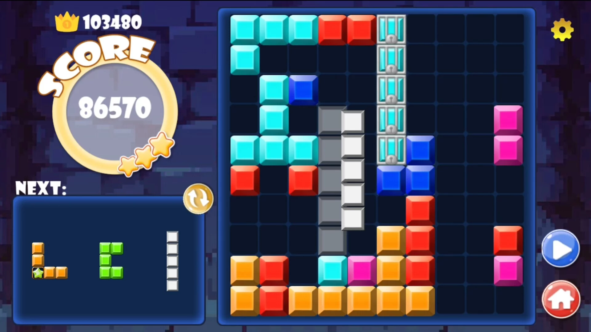 Изображение игры: Arena of block puzzle