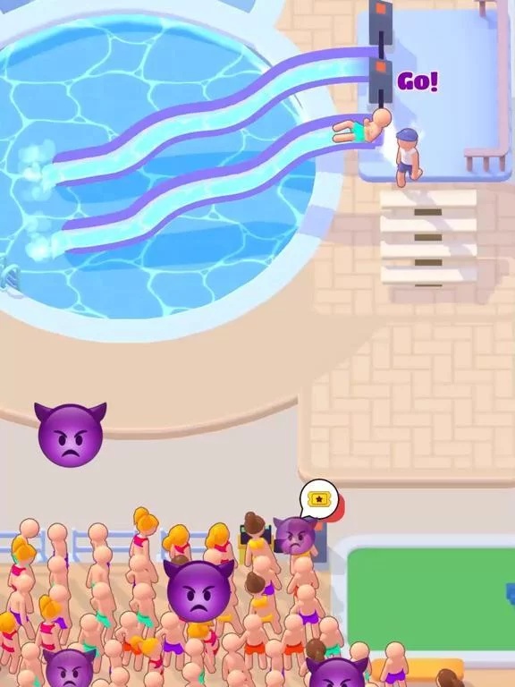 Изображение игры: My Aquapark: Idle Water Empire