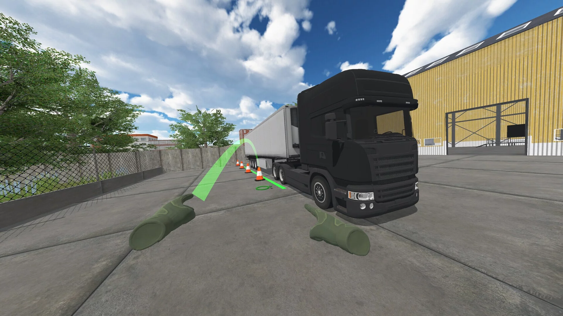 Изображение игры: Truck Parking Simulator VR