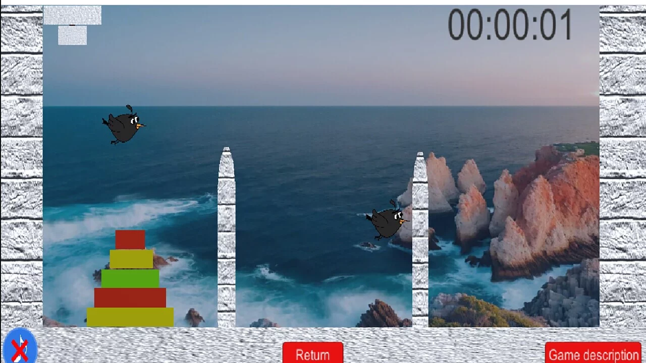 Изображение игры: Tower of hanoi