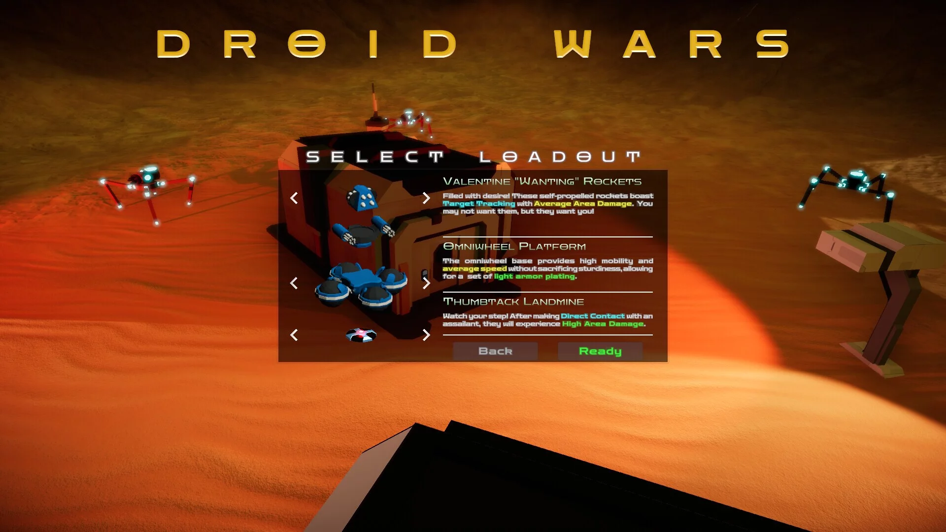 Изображение игры: Droid Wars