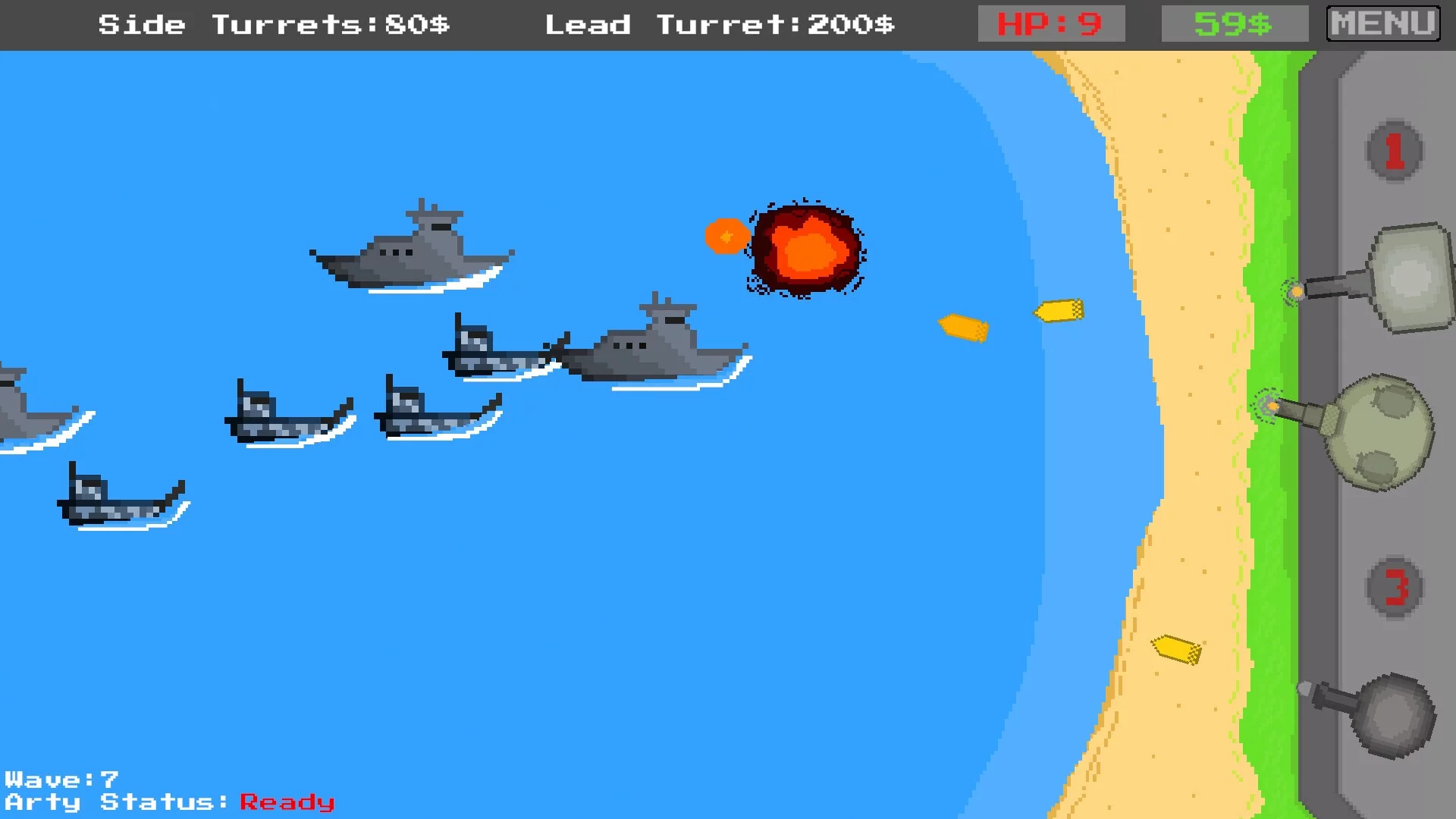 Изображение игры: Coastal Defense