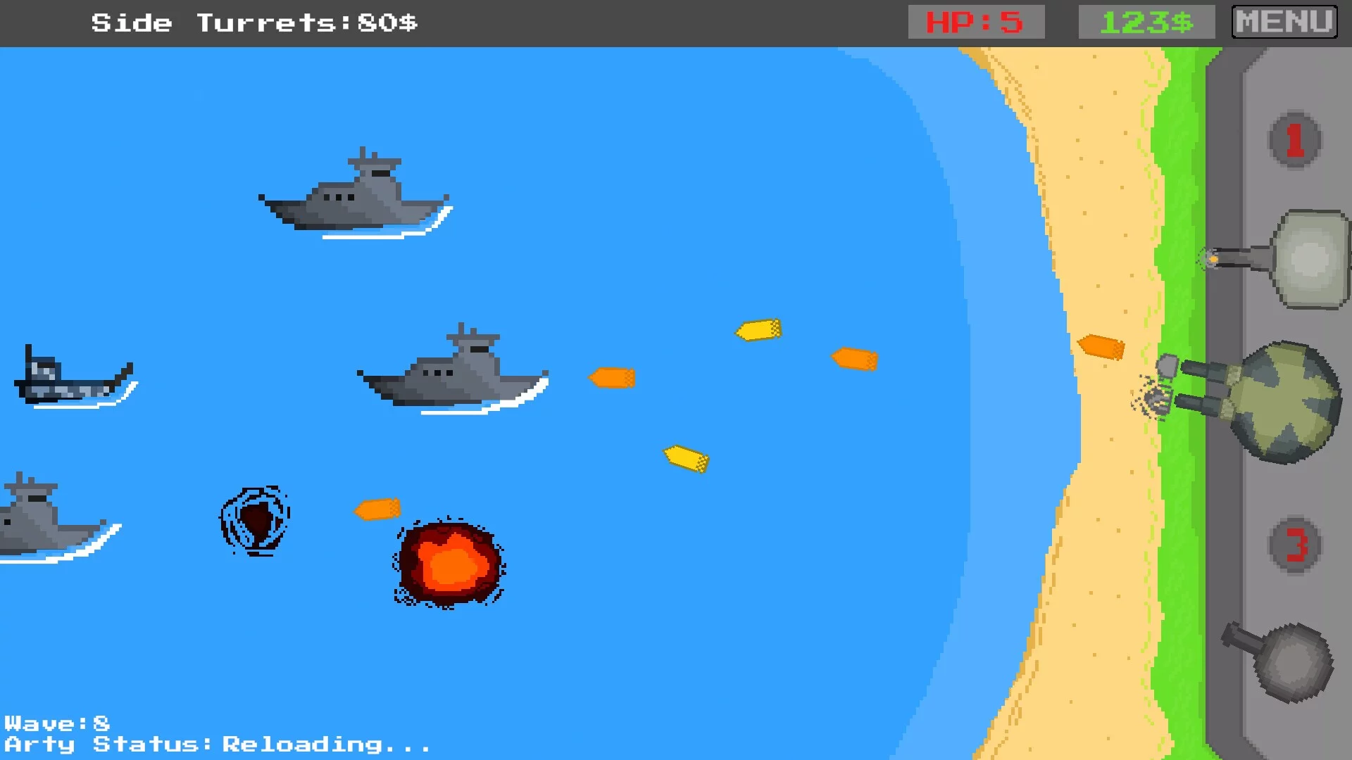 Изображение игры: Coastal Defense