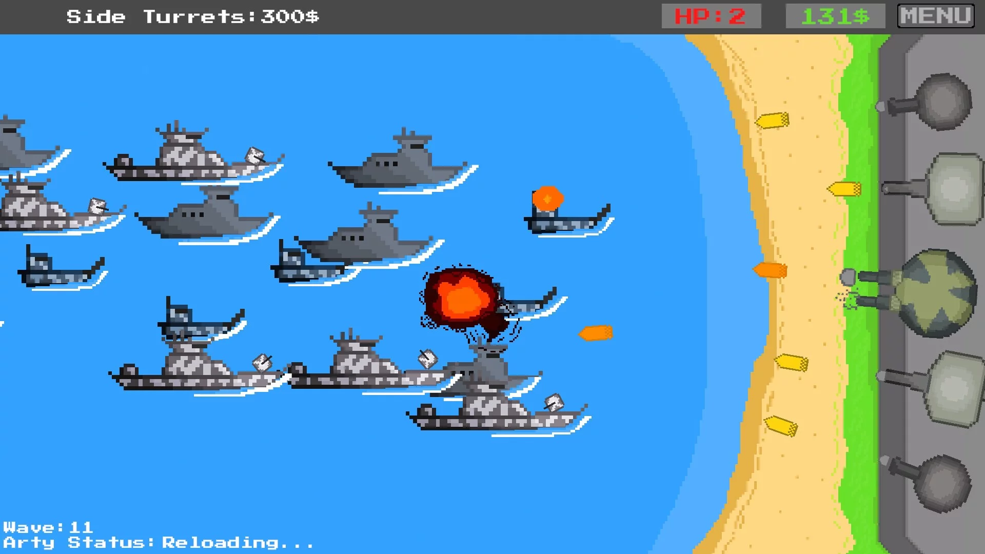 Изображение игры: Coastal Defense