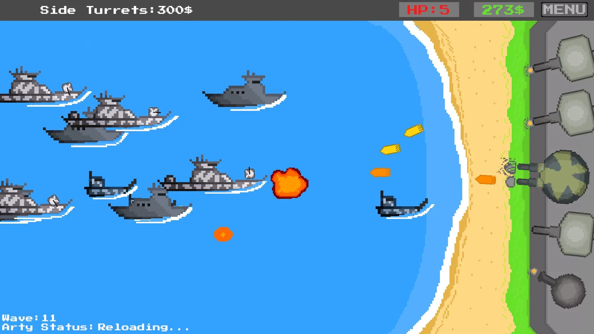 Изображение игры: Coastal Defense