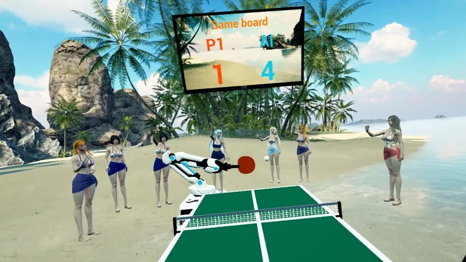 Изображение игры: Beach Ping Pong Babes VR