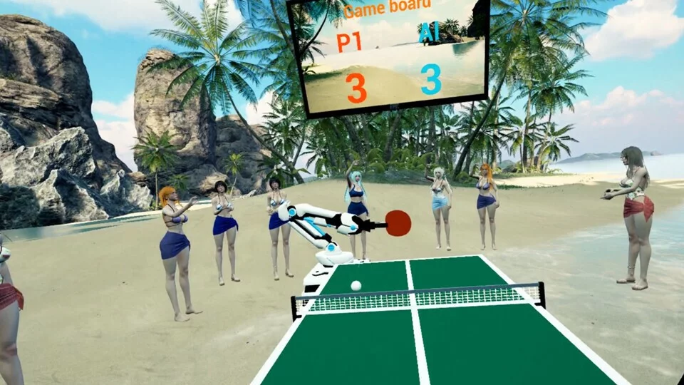 Изображение игры: Beach Ping Pong Babes VR