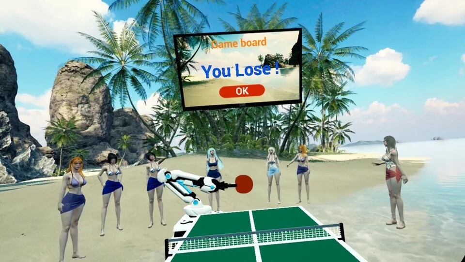 Изображение игры: Beach Ping Pong Babes VR