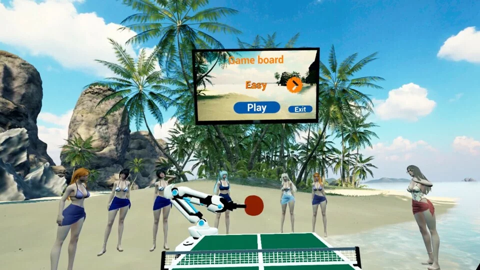 Изображение игры: Beach Ping Pong Babes VR