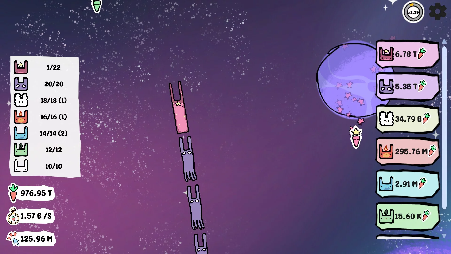 Изображение игры: Moonlight Rabbits