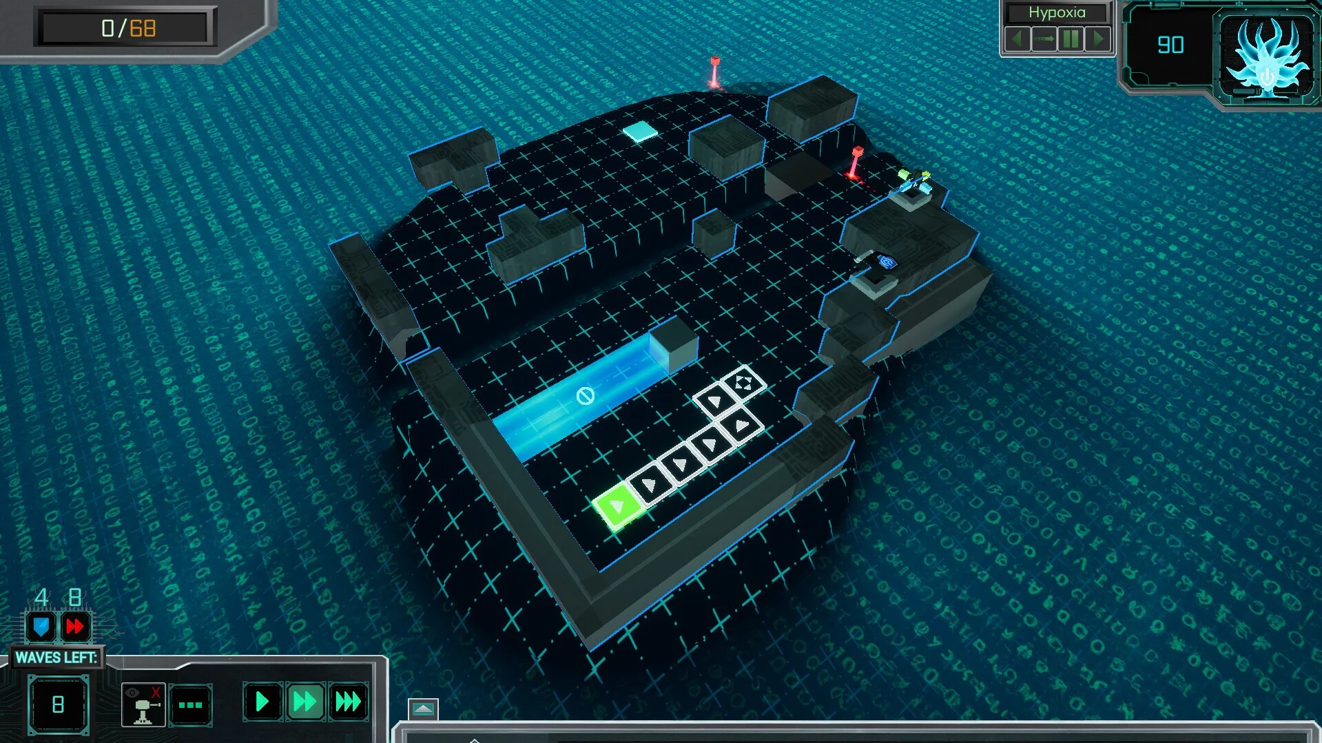 Изображение игры: BYTES: The Reverse Tower Defense