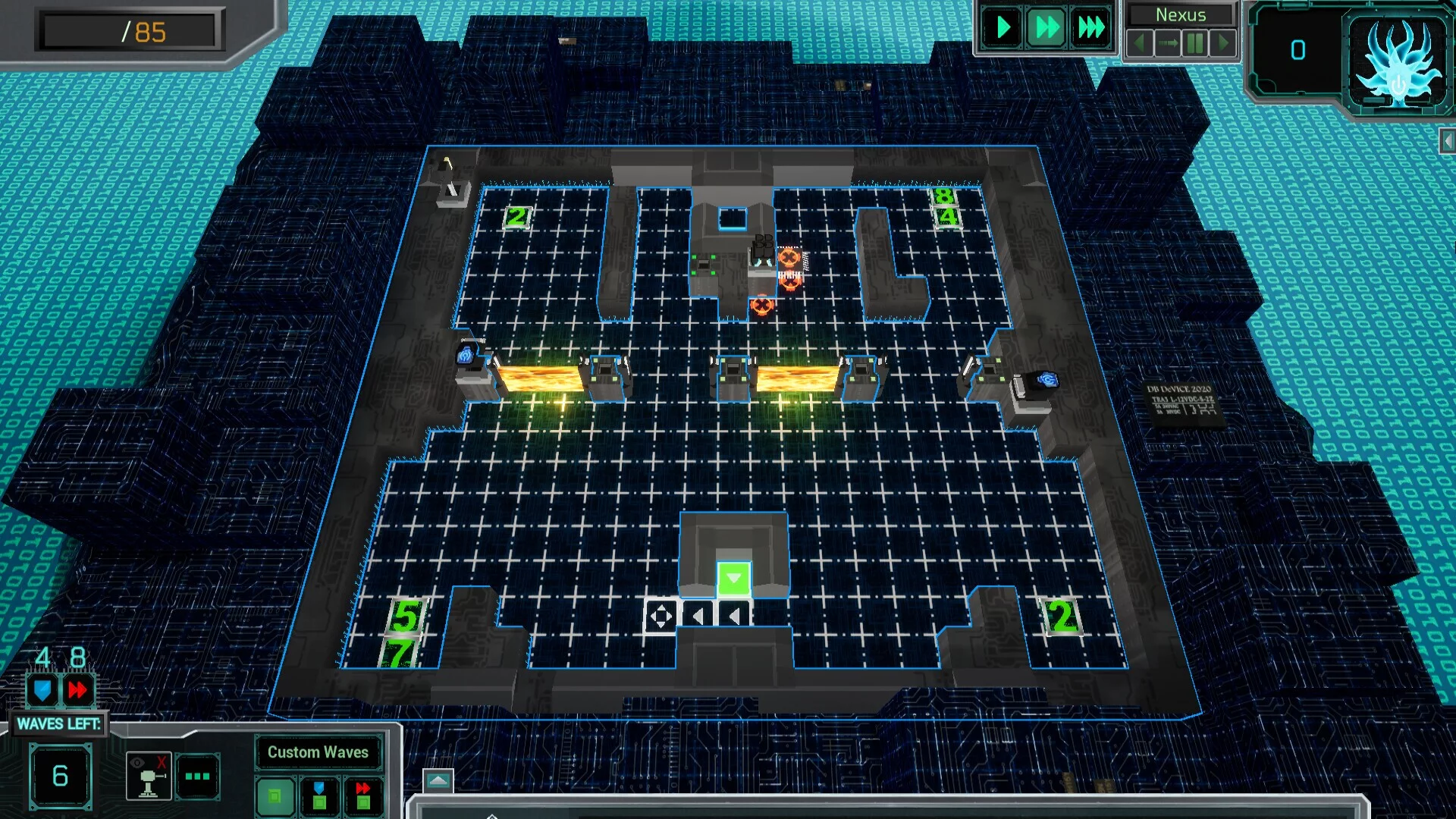 Изображение игры: BYTES: The Reverse Tower Defense