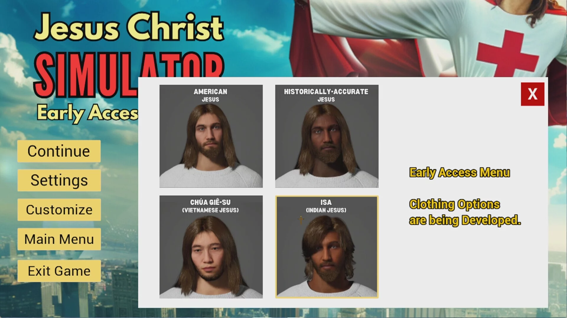 Изображение игры: Jesus Christ Simulator