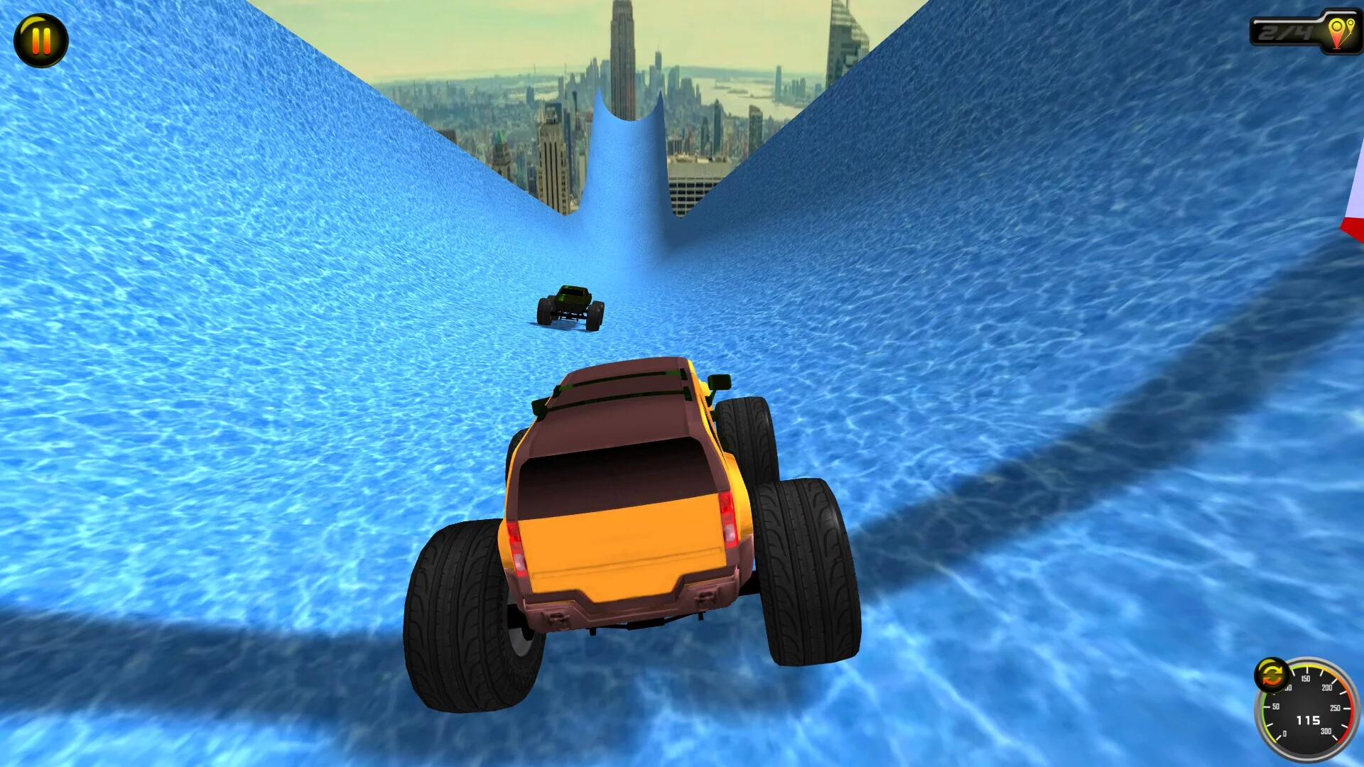 Изображение игры: Fly Fly Monster Truck 2