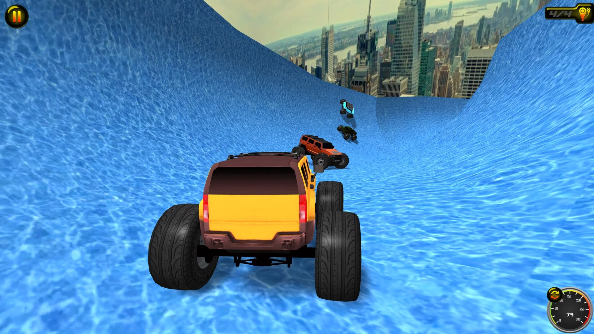 Изображение игры: Fly Fly Monster Truck 2