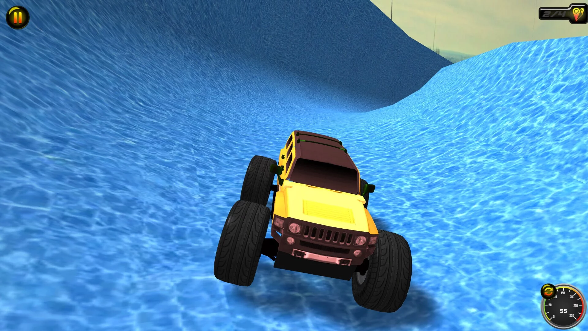 Изображение игры: Fly Fly Monster Truck 2