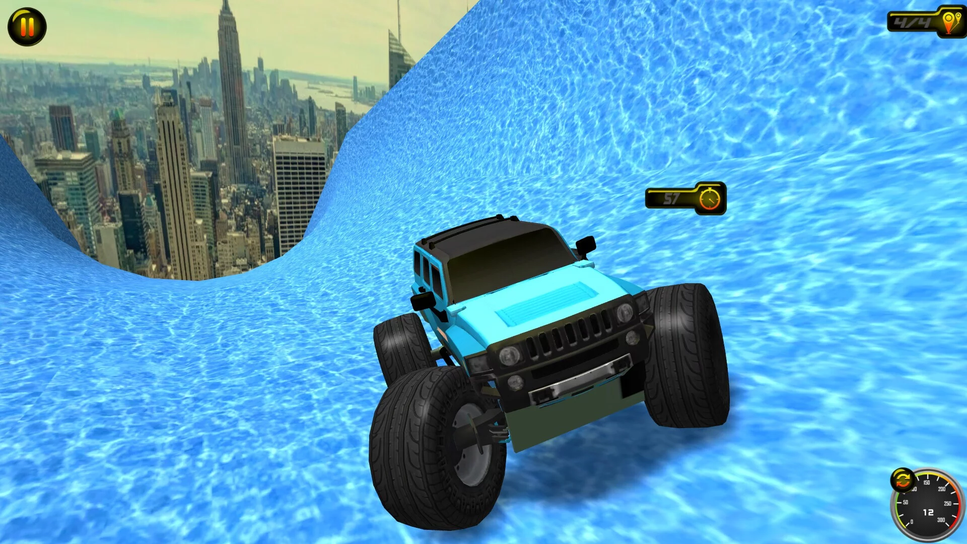 Изображение игры: Fly Fly Monster Truck 2