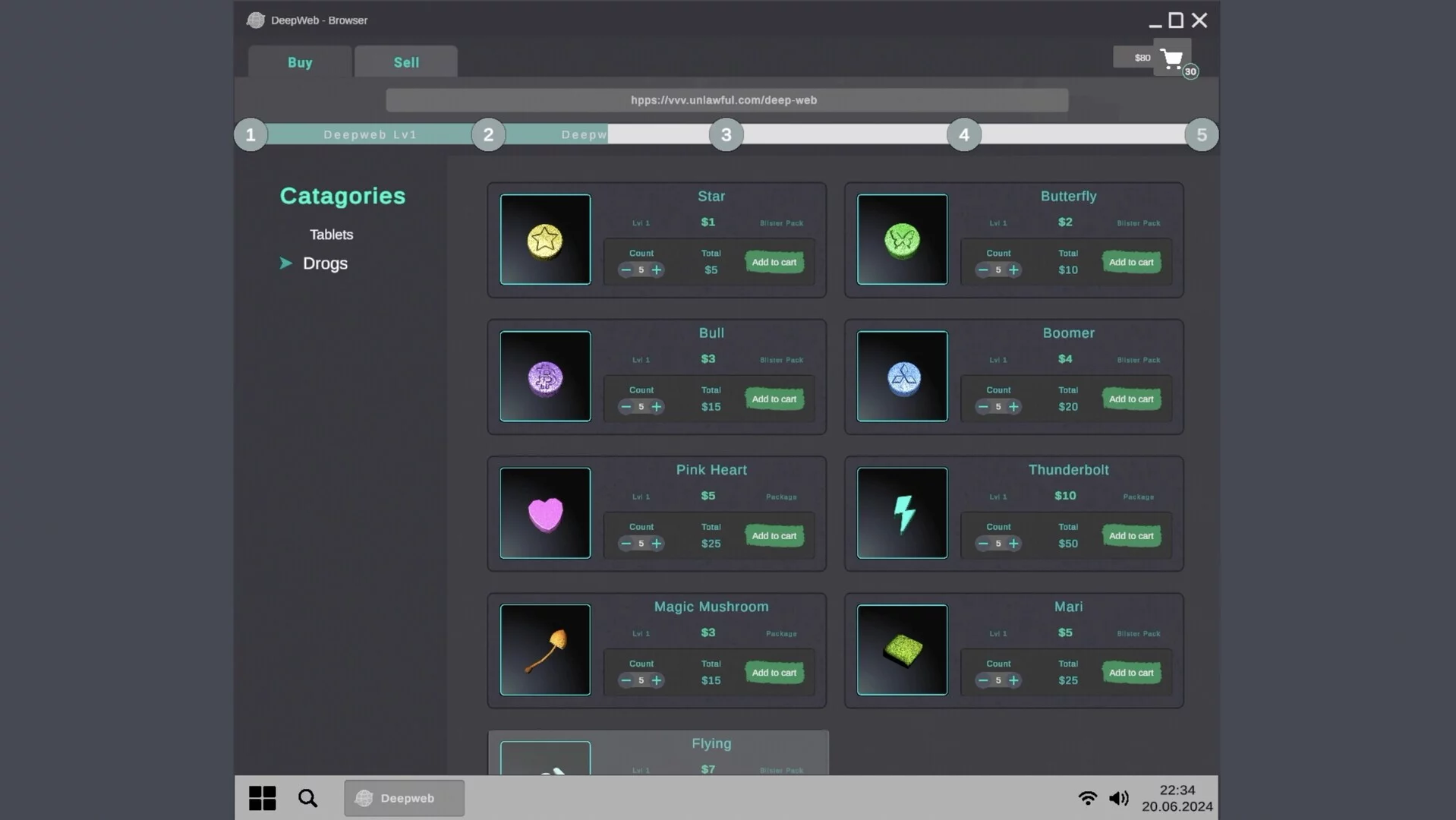 Изображение игры: DeepWeb Simulator: Prologue