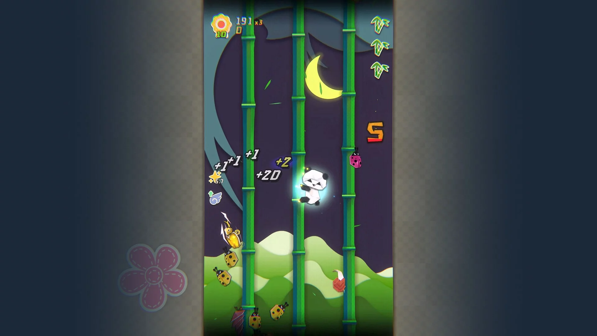 Изображение игры: Panda vs Bugs