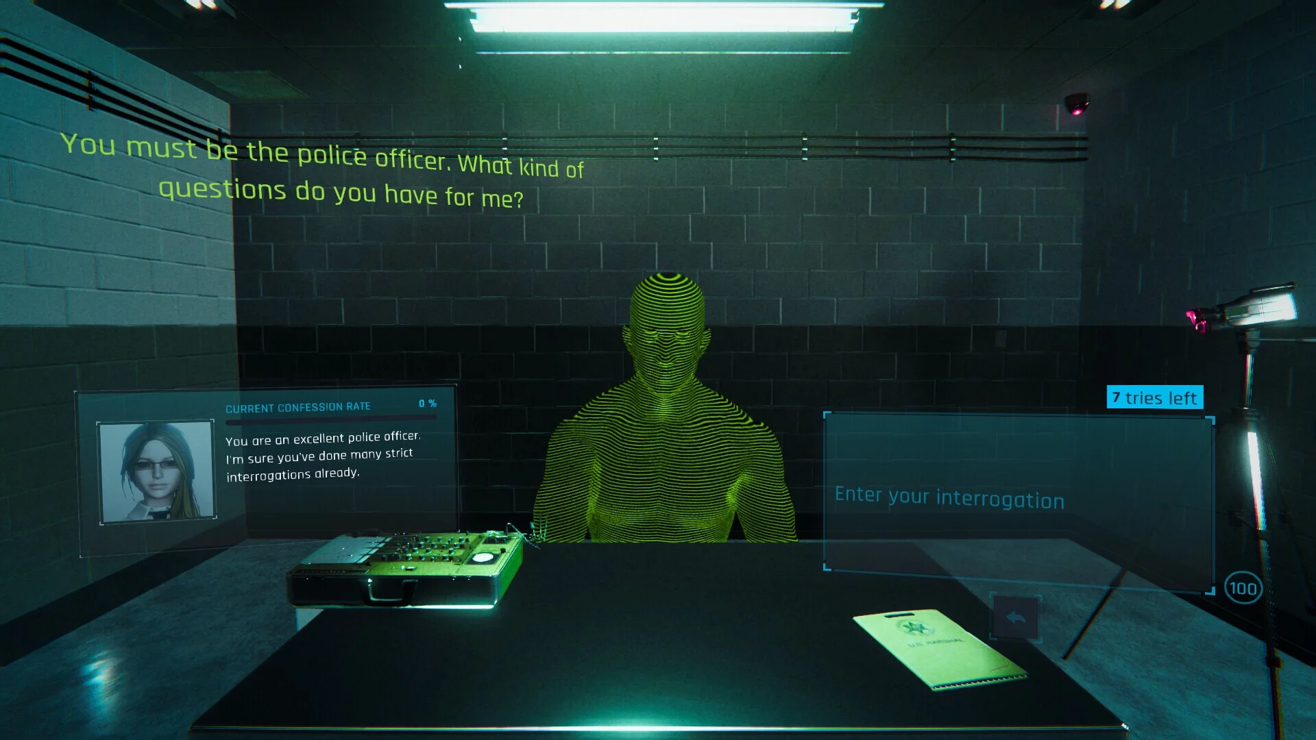 Изображение игры: Doki Doki AI Interrogation