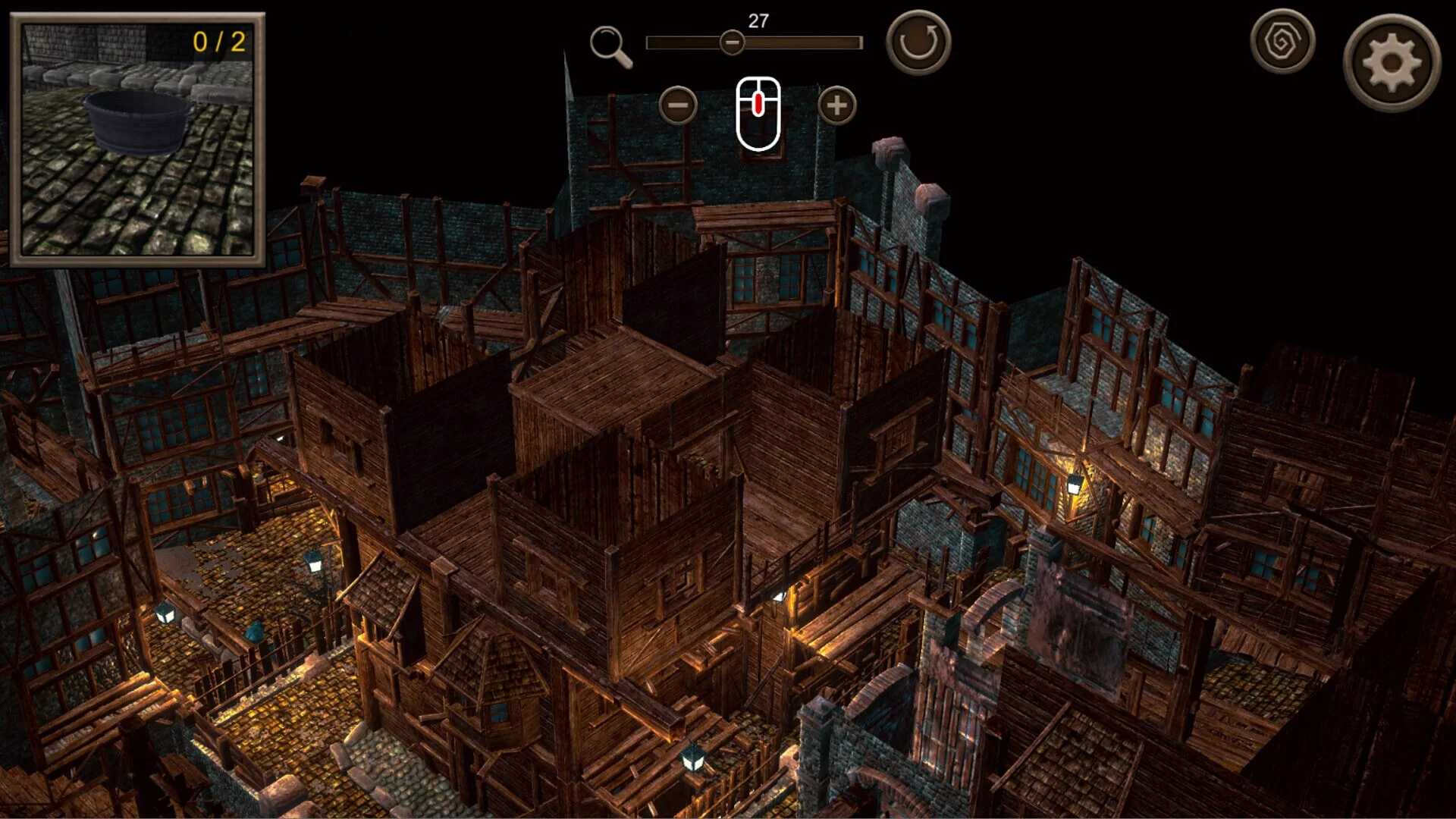 Изображение игры: Hidden Haunted Town Top-Down 3D