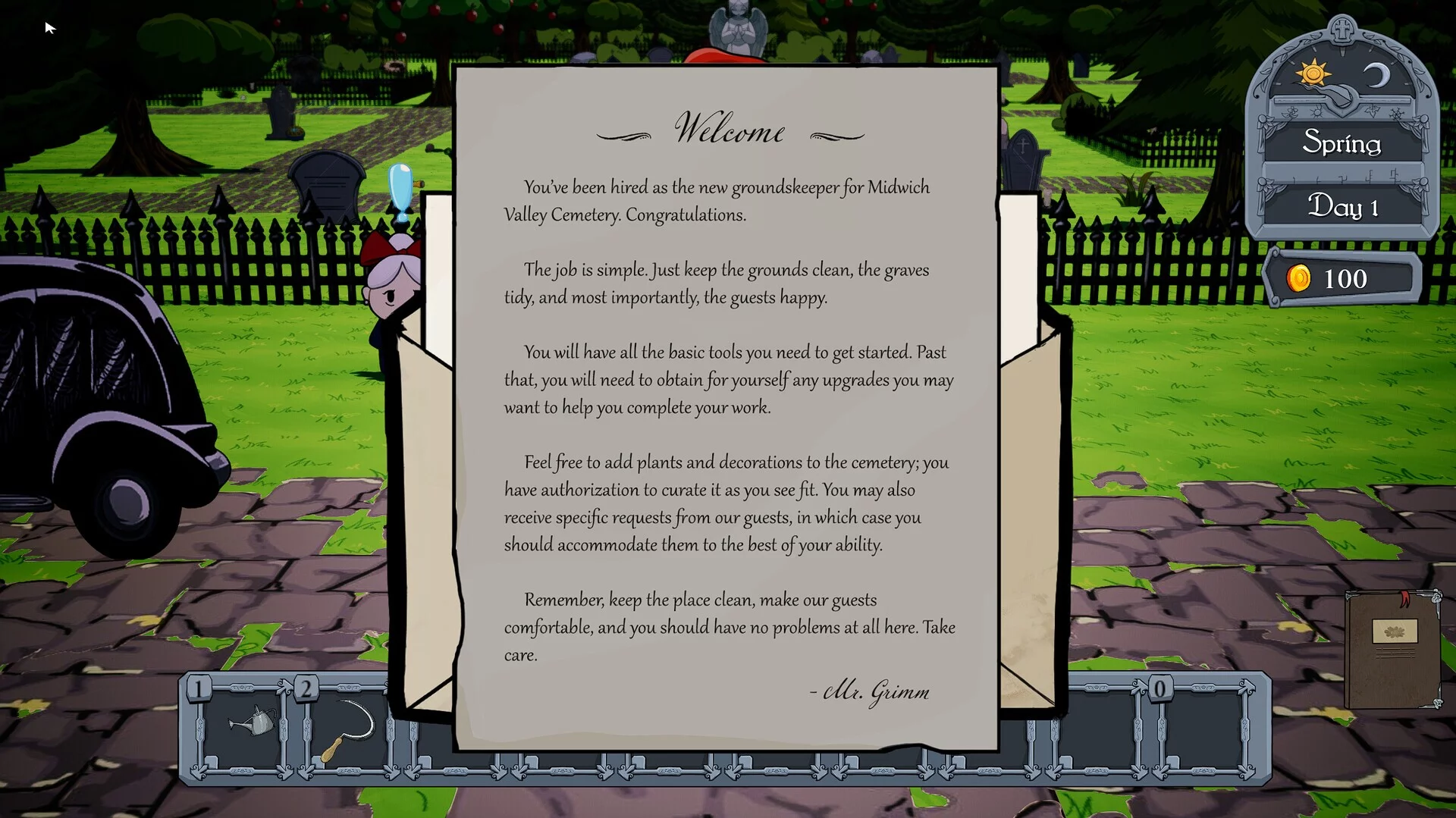 Изображение игры: My Little Cemetery