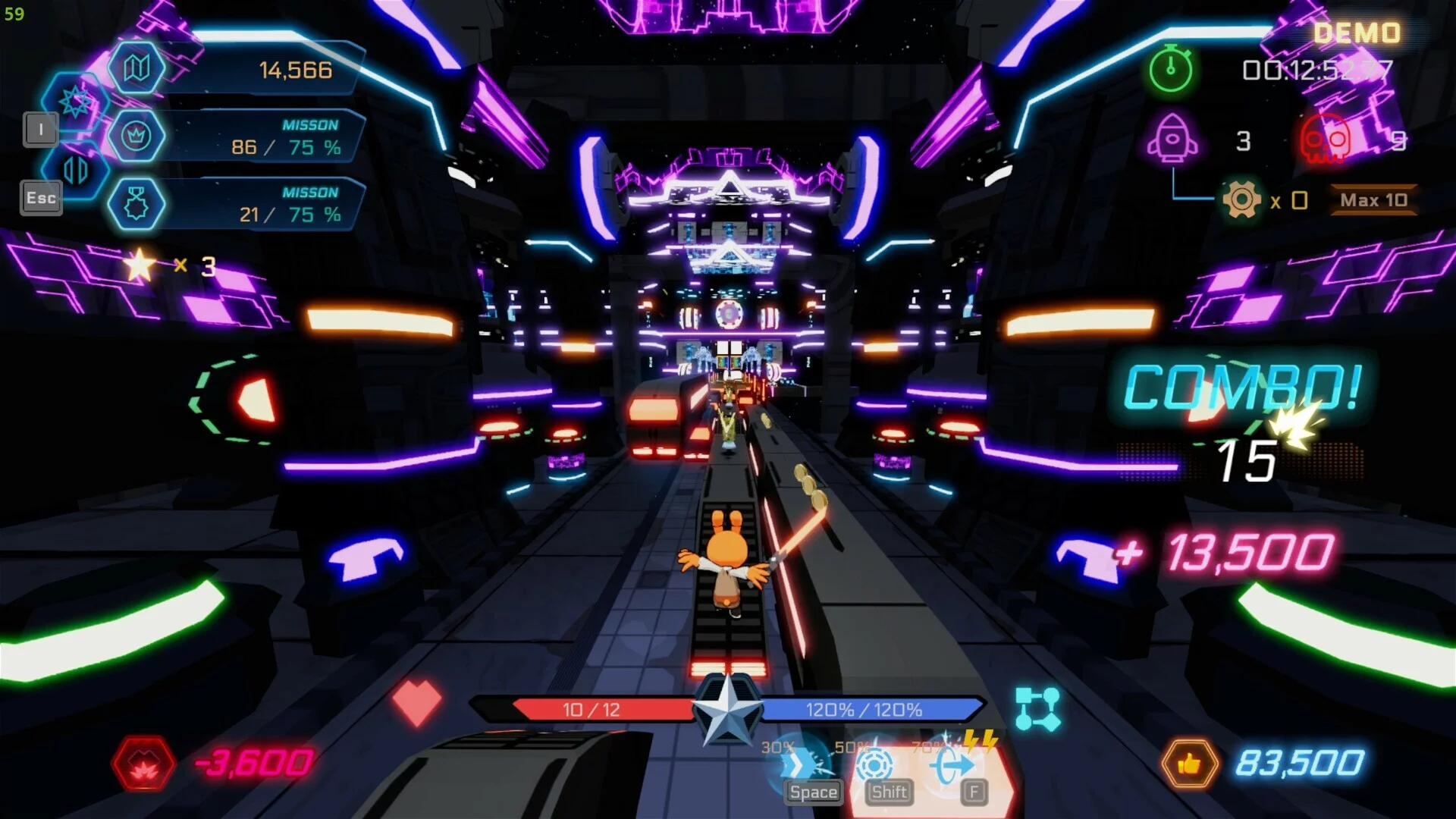 Изображение игры: Star Rabbits