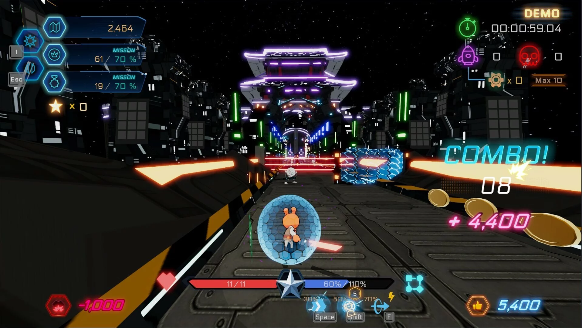 Изображение игры: Star Rabbits