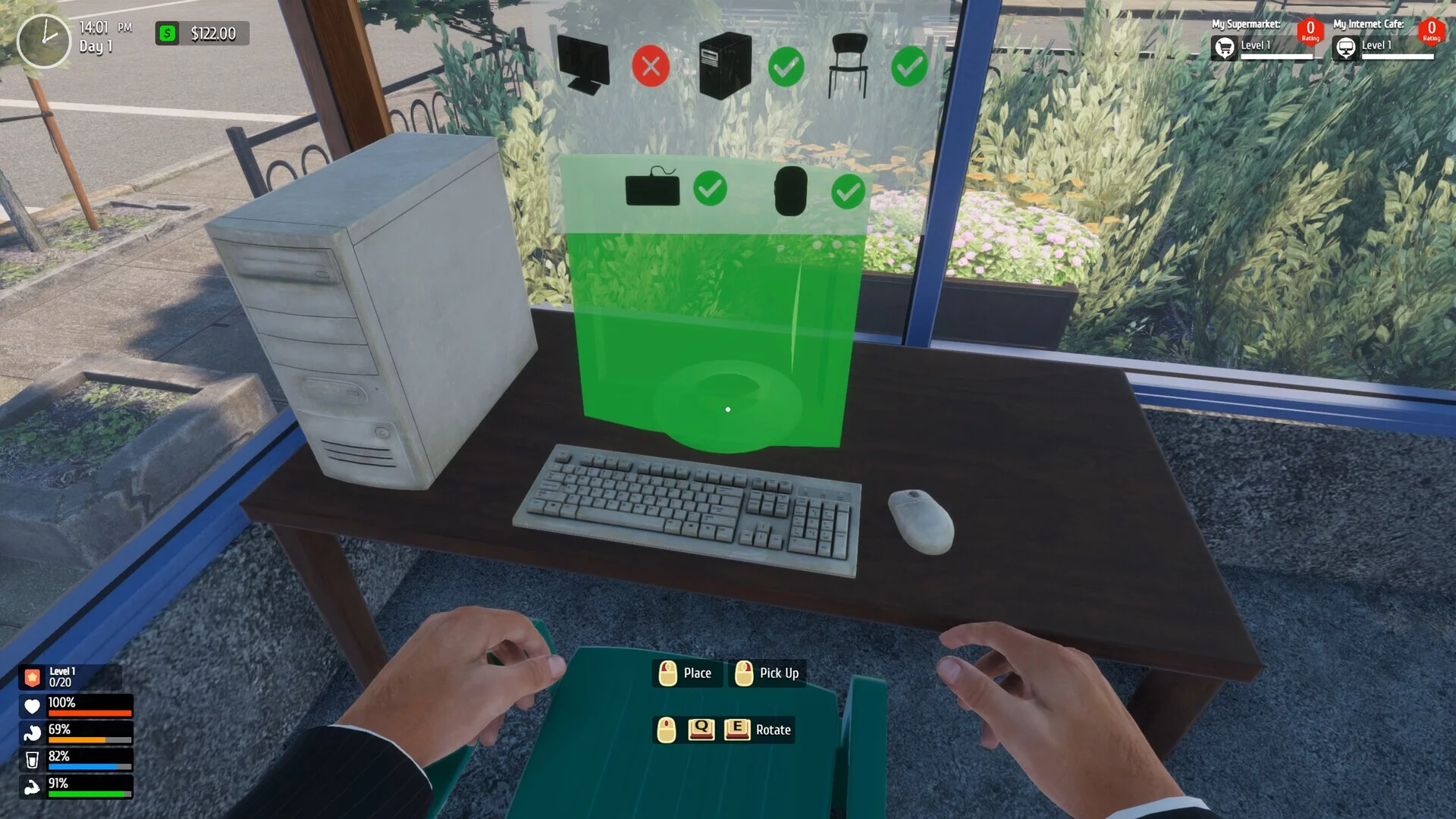 Изображение игры: Internet Cafe & Supermarket Simulator 2024