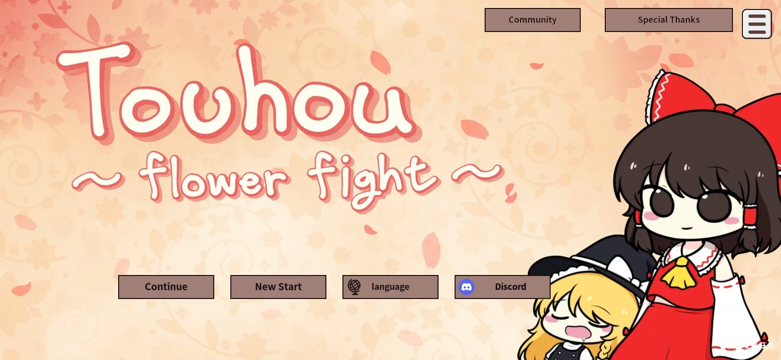 Изображение игры: Touhou Flower Fight