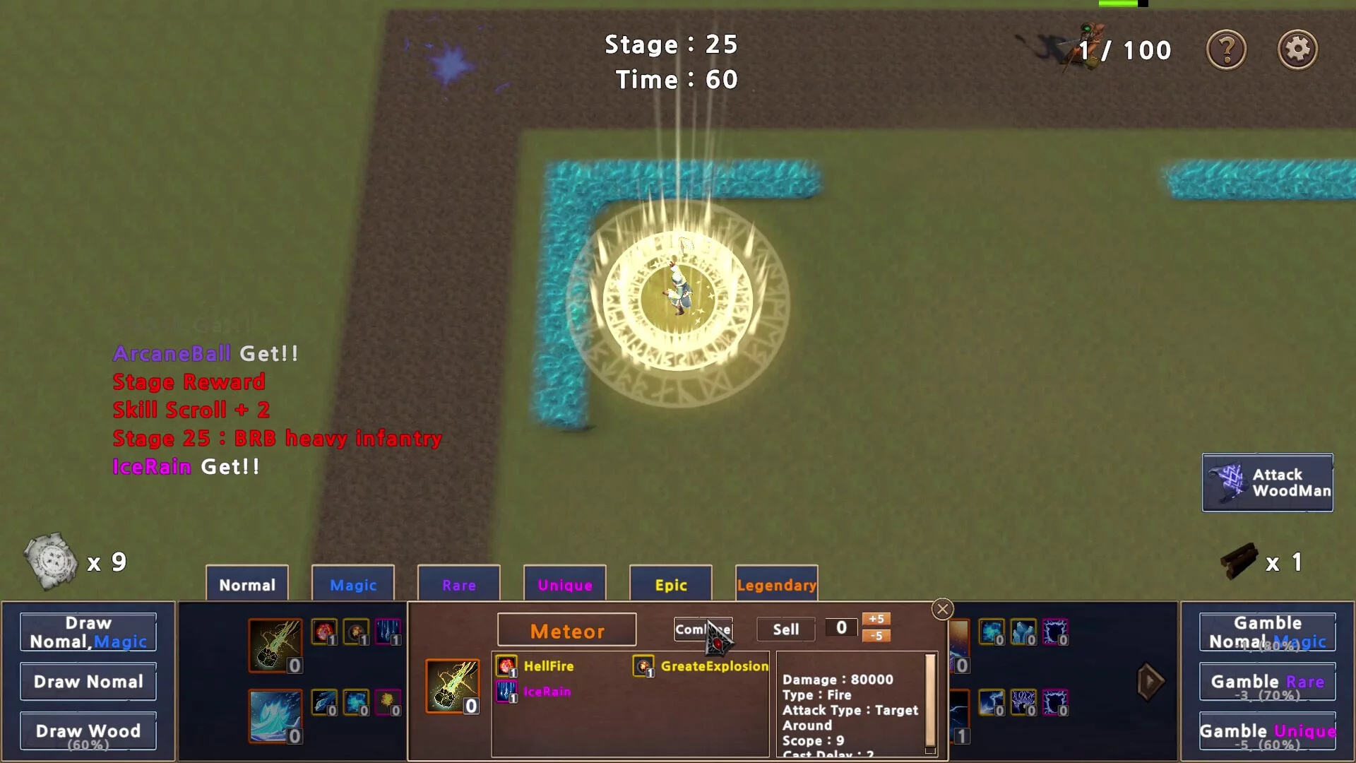 Изображение игры: Skill Random Defense