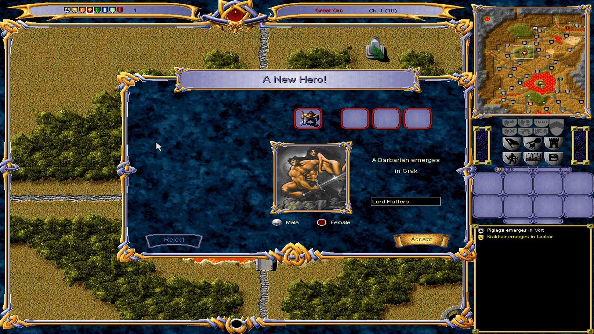 Изображение игры: Warlords III: Darklords Rising