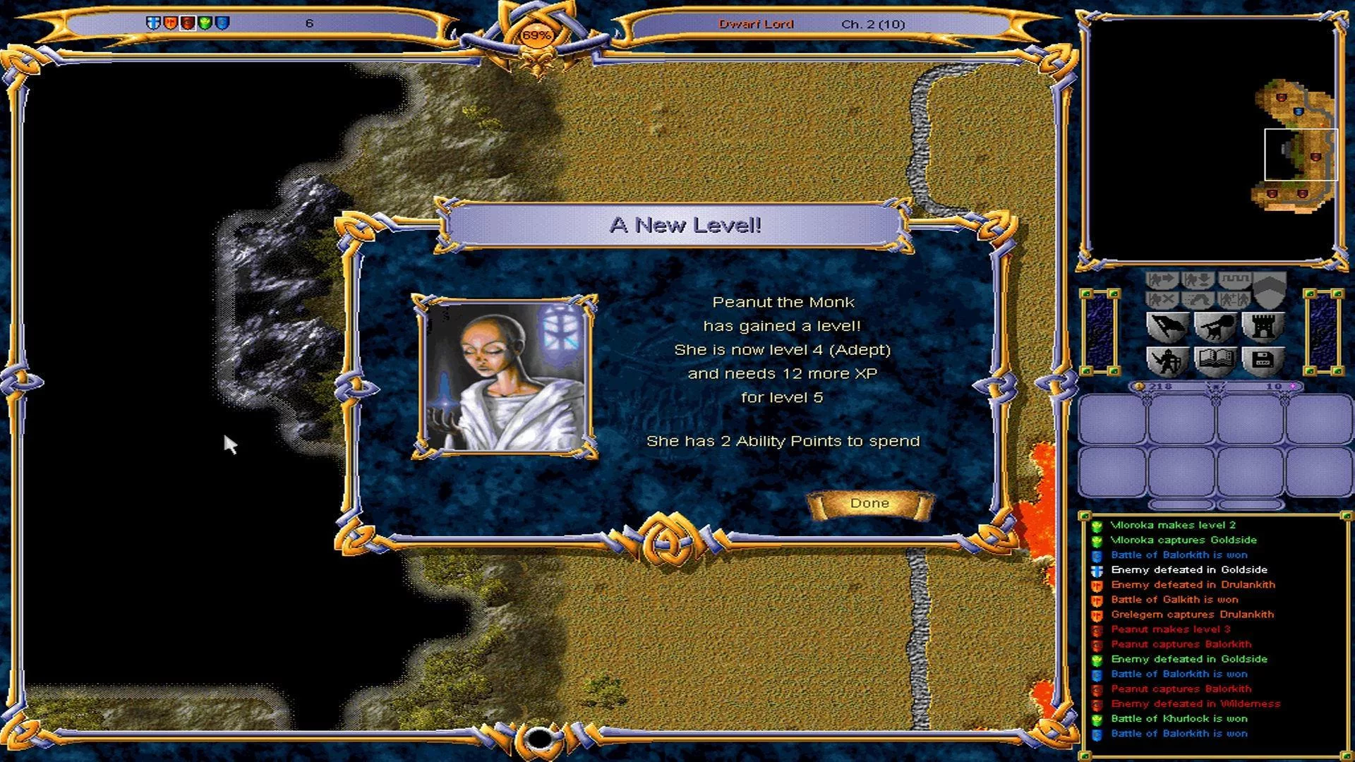 Изображение игры: Warlords III: Darklords Rising