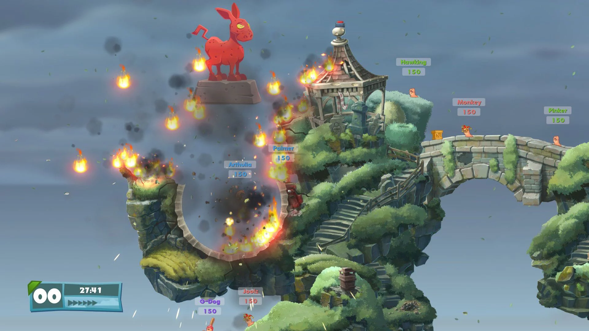 Изображение игры: Worms Battlegrounds + Worms W.M.D
