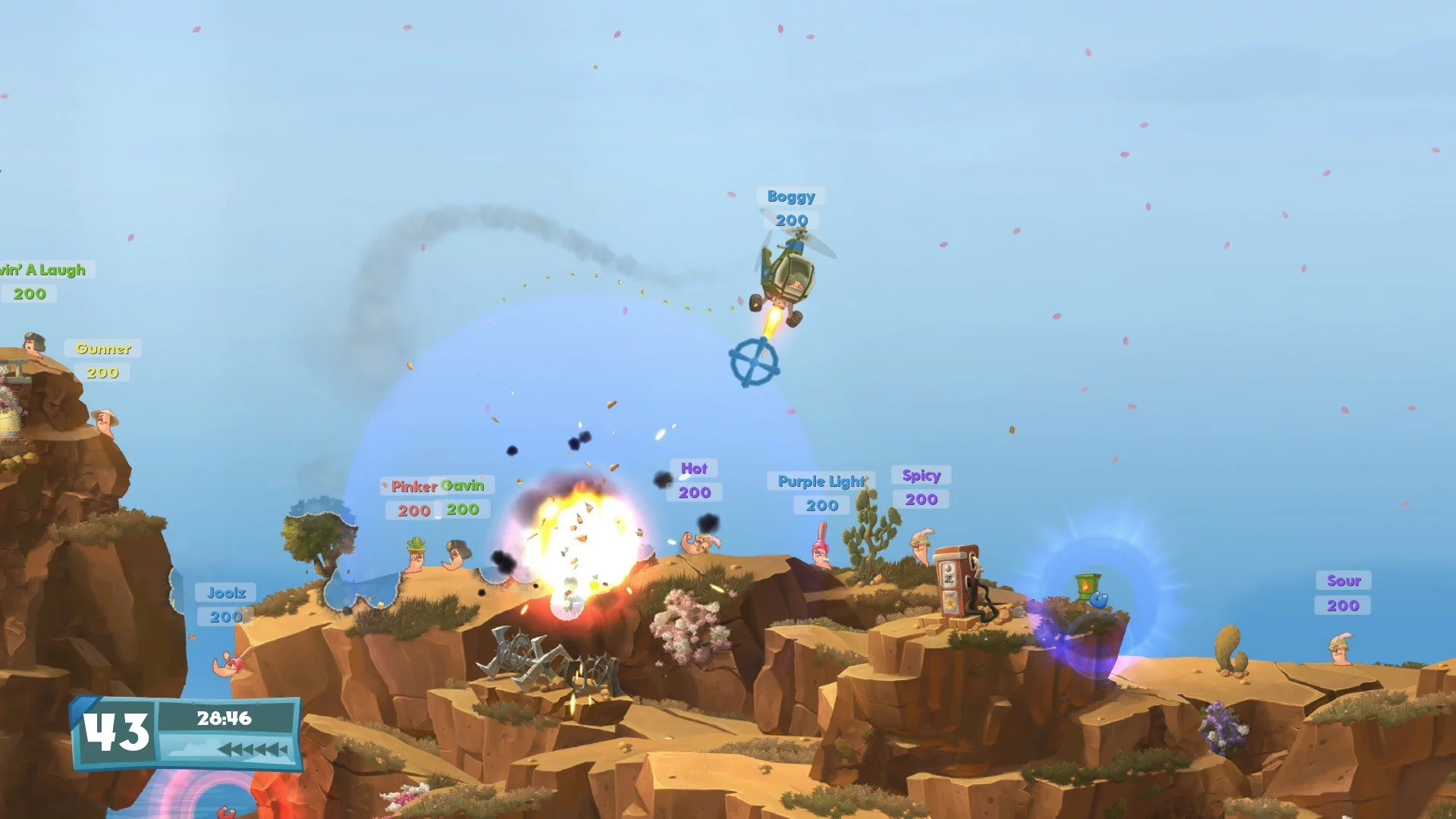 Изображение игры: Worms Battlegrounds + Worms W.M.D