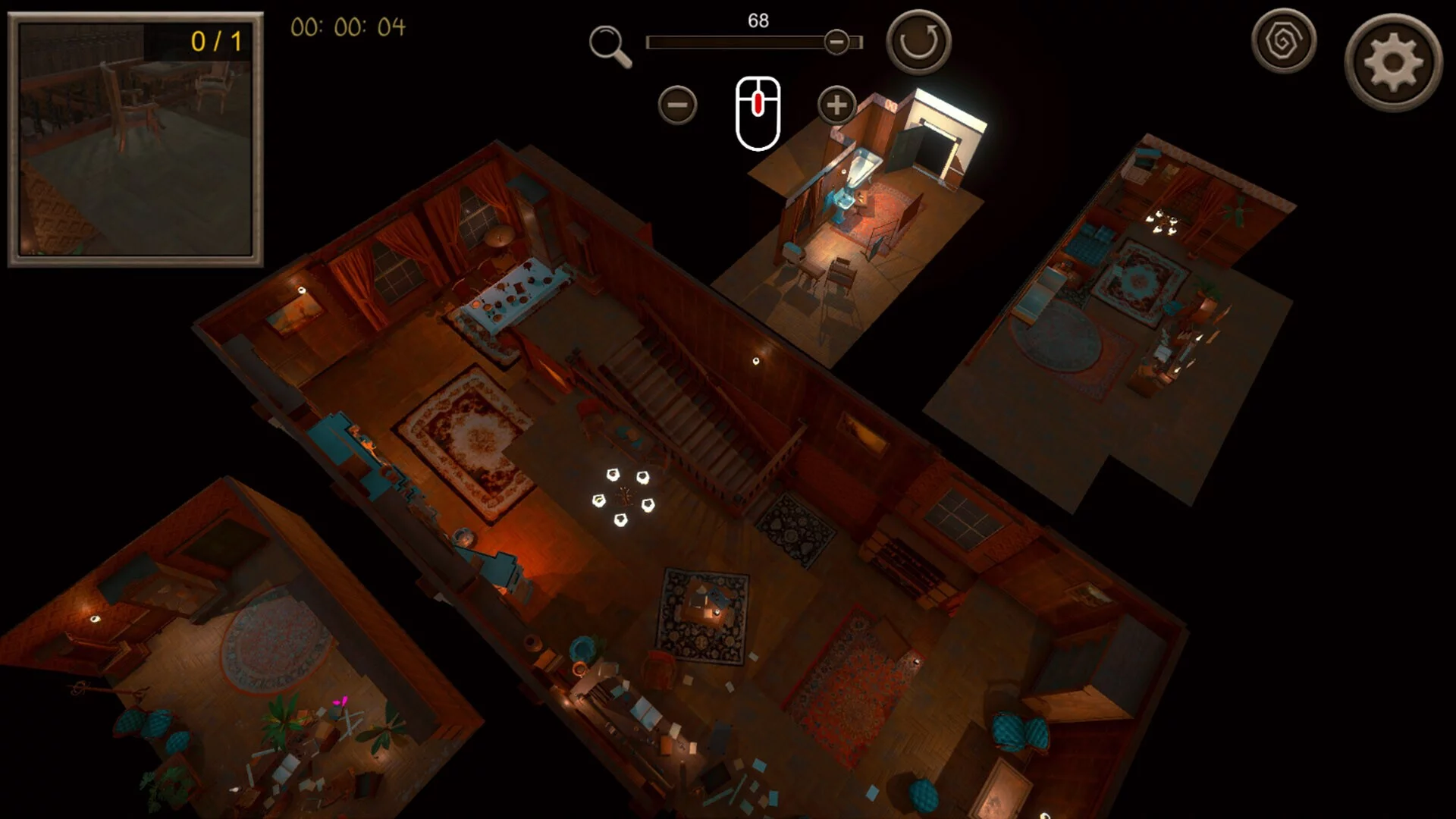 Изображение игры: Hidden Old House Top-Down 3D