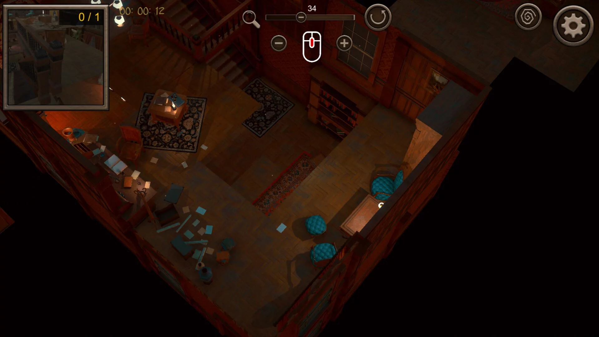 Изображение игры: Hidden Old House Top-Down 3D