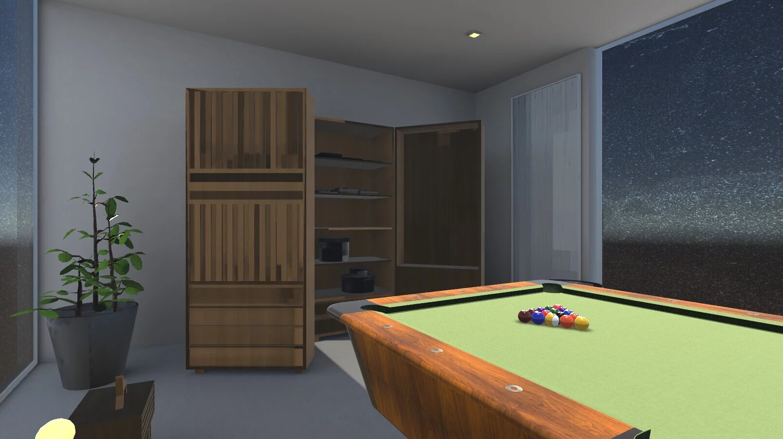Изображение игры: Pocketing the ball-Billiards Simulator