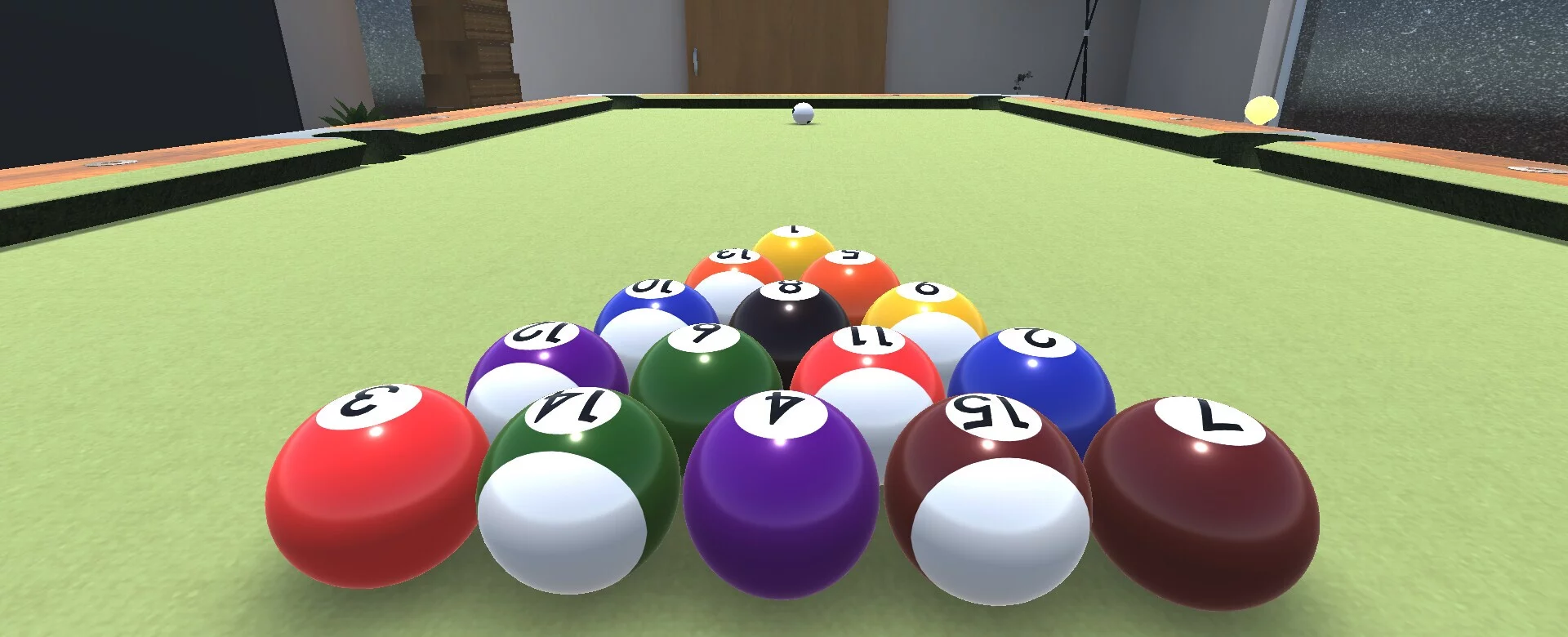Изображение игры: Pocketing the ball-Billiards Simulator