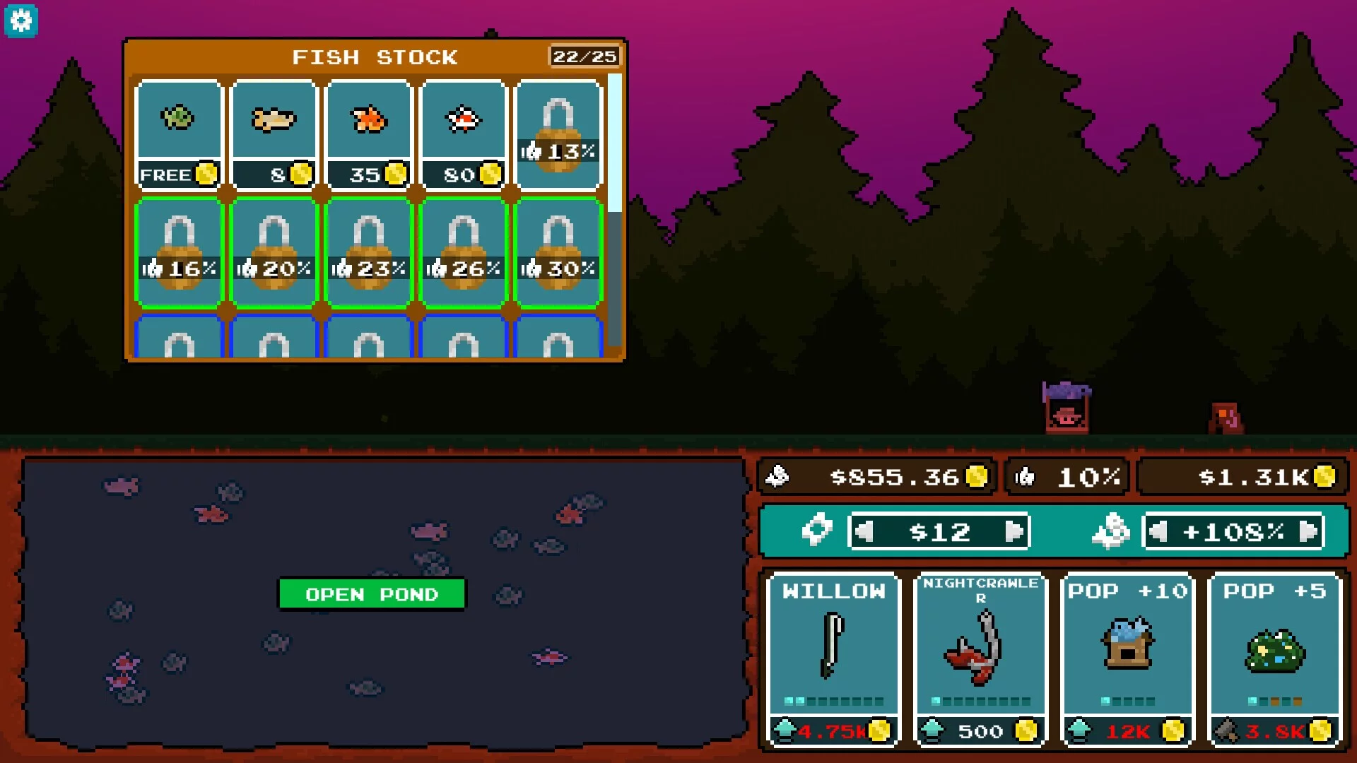 Изображение игры: Pocket Idler: Fishing Pond