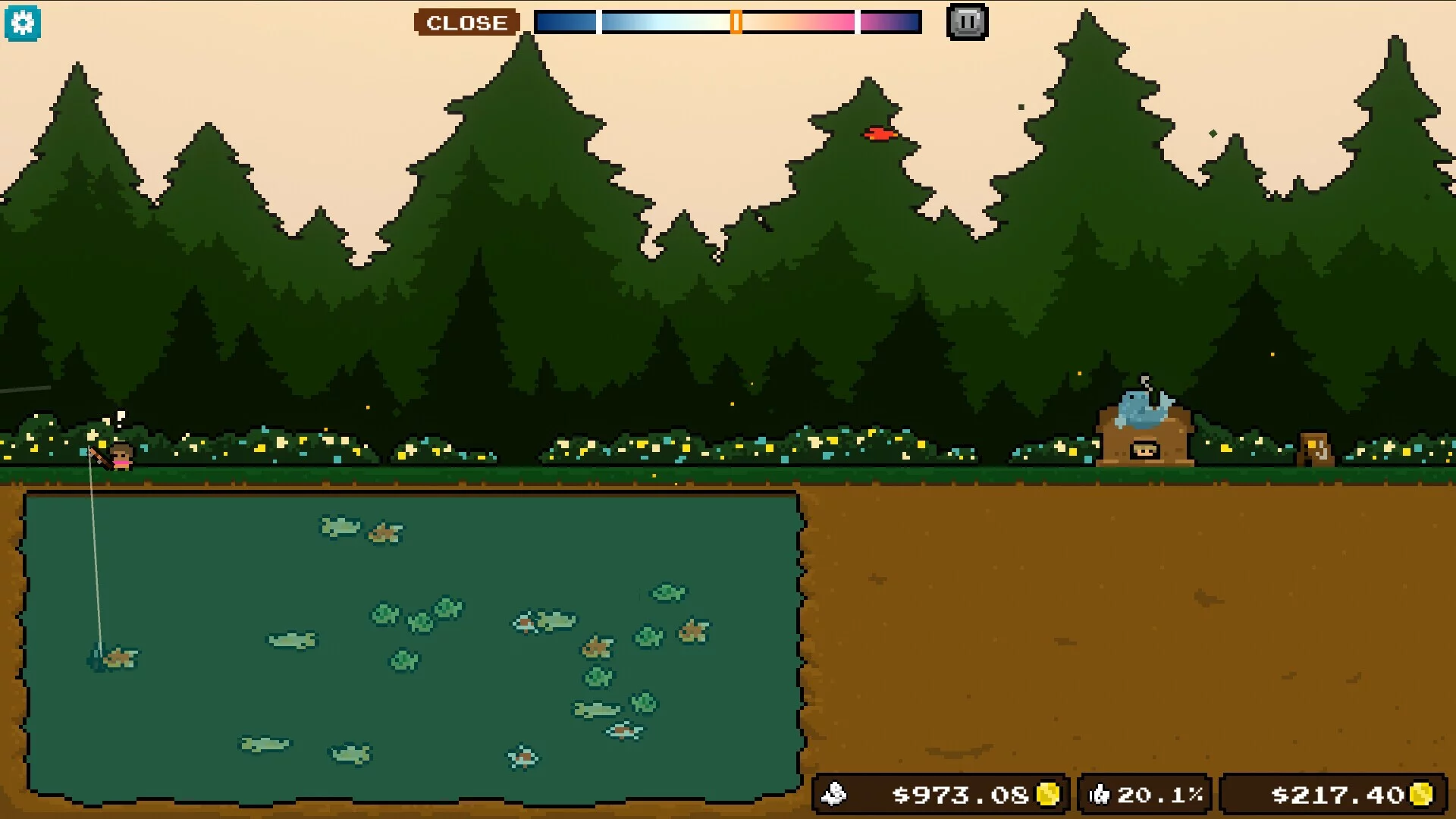 Изображение игры: Pocket Idler: Fishing Pond